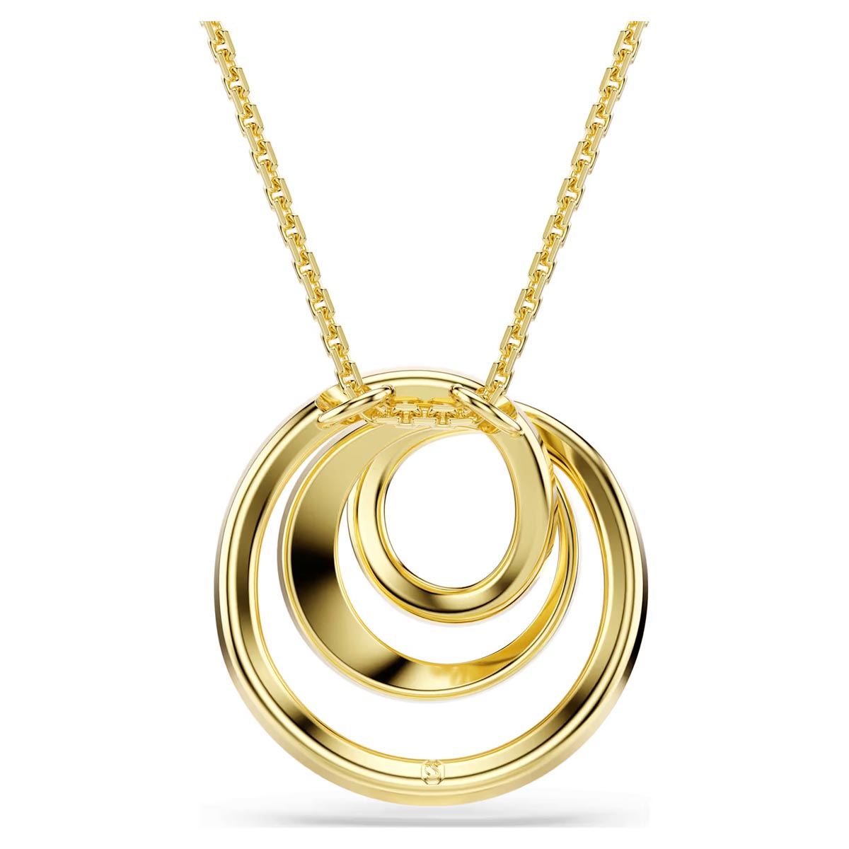 Swarovski Hyperbola Necklace in Yellow Tone Plate