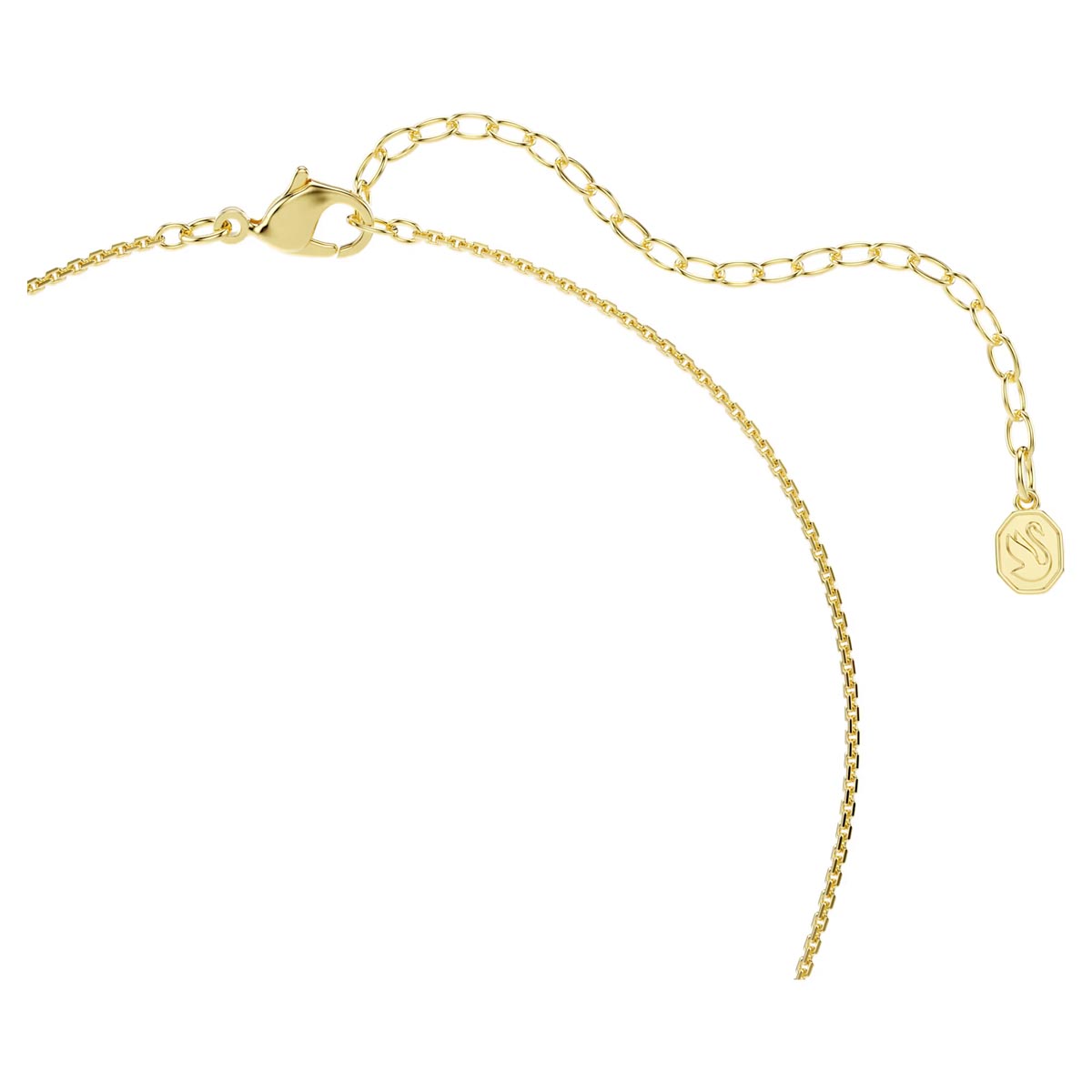 Swarovski Hyperbola Necklace in Yellow Tone Plate