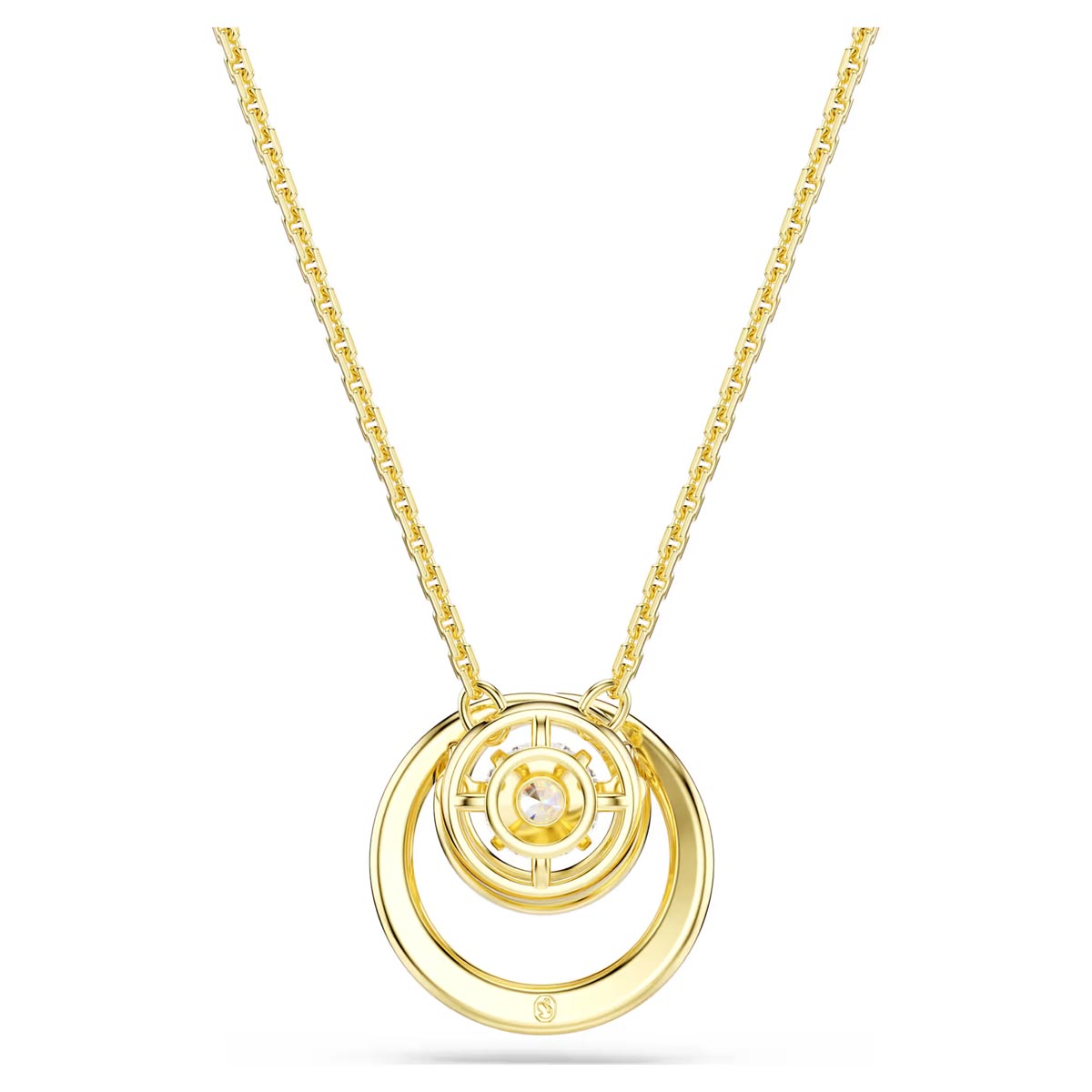 Swarovski Hyperbola Necklace in Yellow Tone Plate