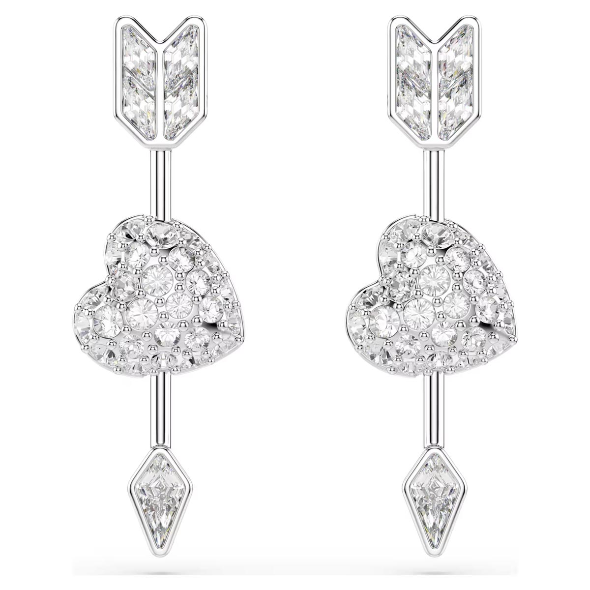 Swarovski Idyllia Heart and Arrow Drop Earrings