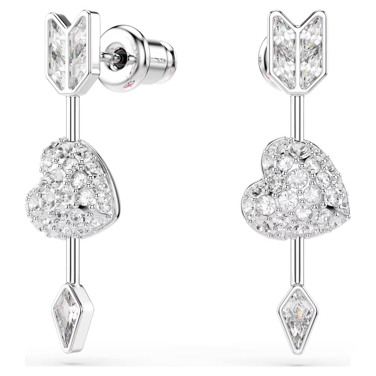 Swarovski Idyllia Heart and Arrow Drop Earrings