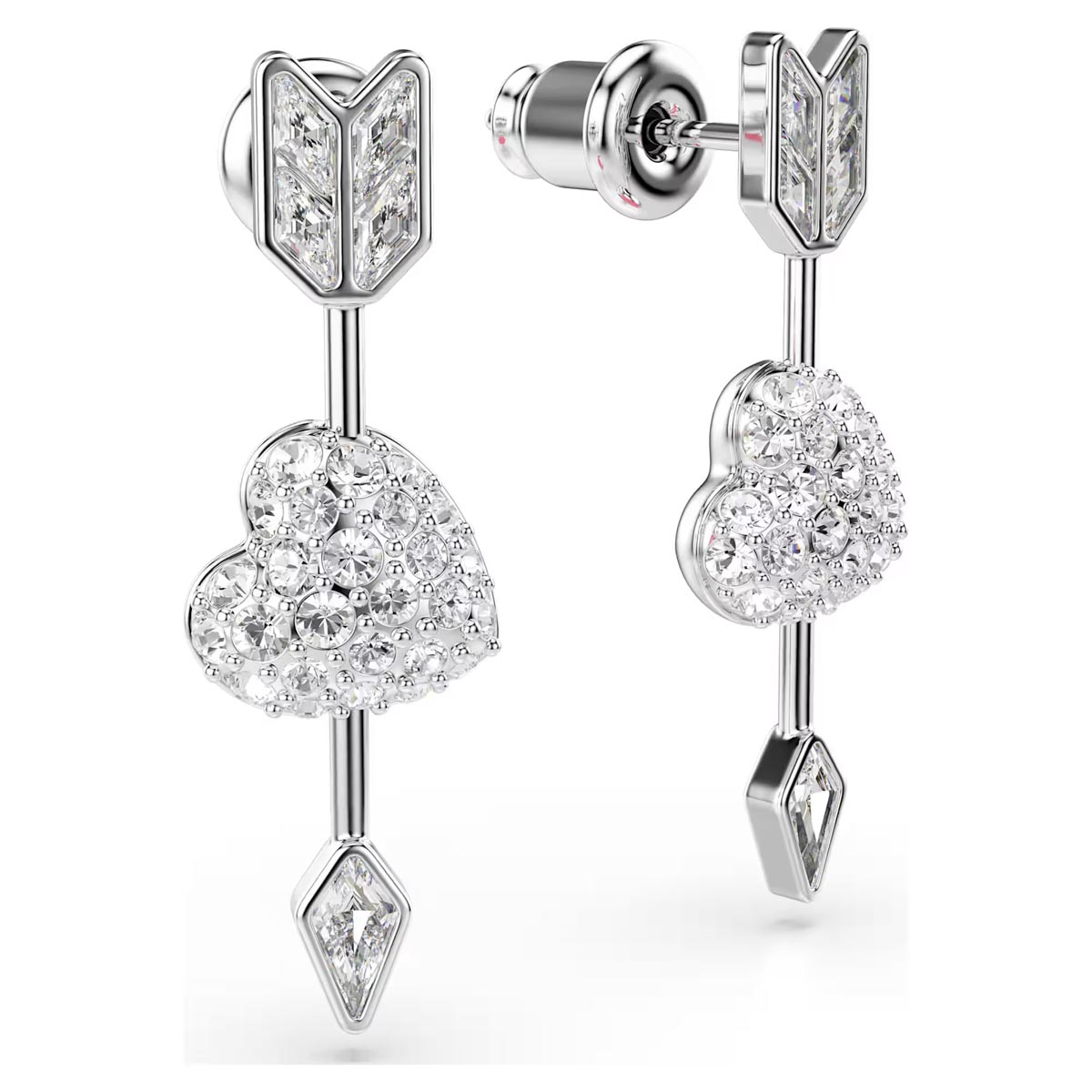 Swarovski Idyllia Heart and Arrow Drop Earrings