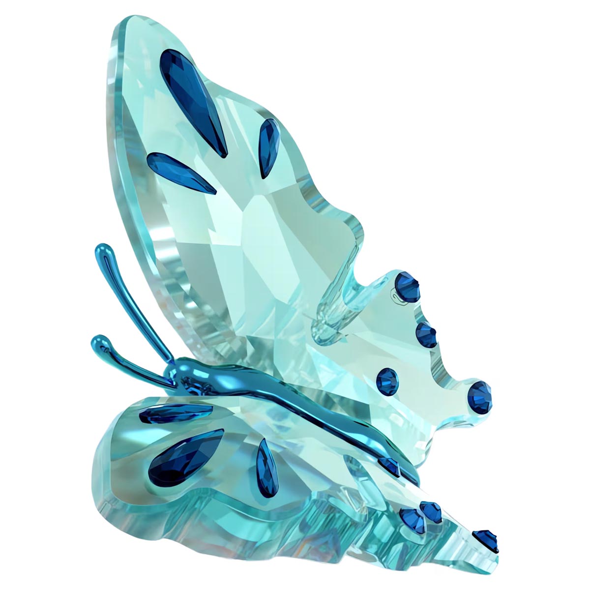 Swarovski Crystal Idyllia Turquoise Butterfly Figurine