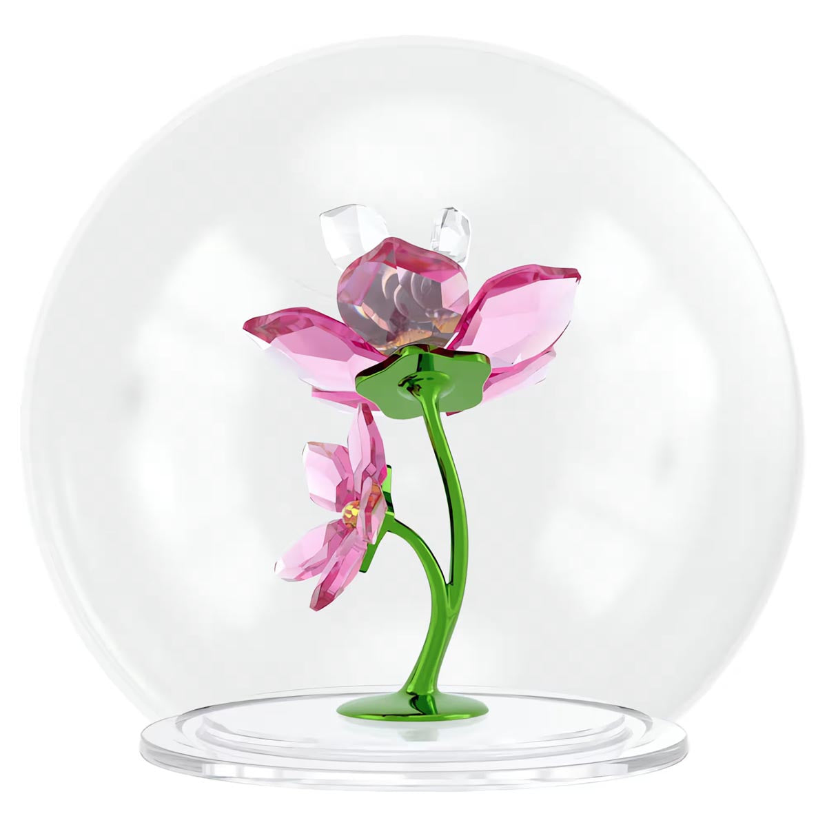 Swarovski Crystal Bee and Flower Glass Ball Figurine