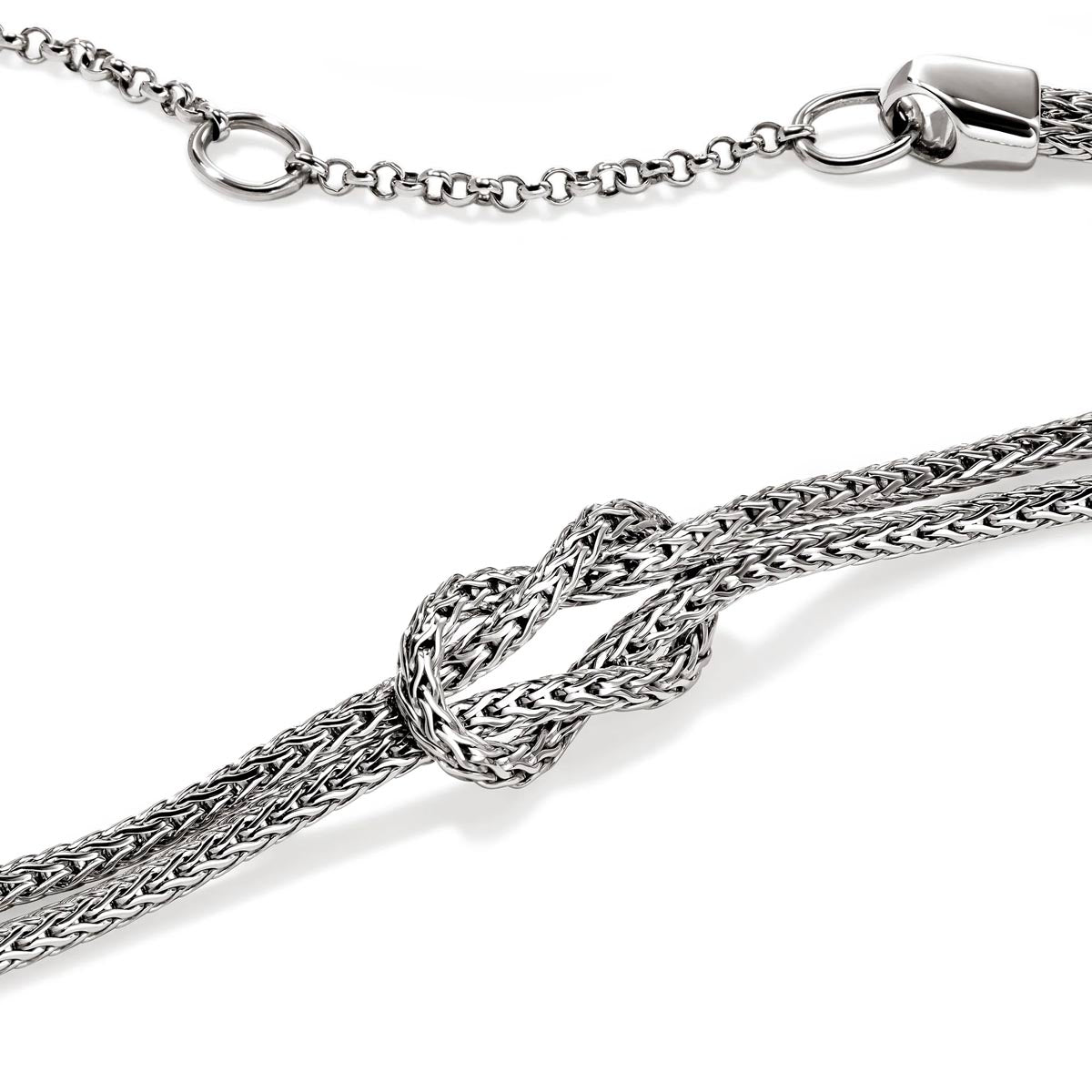 John Hardy Love Knot Necklace in Sterling Silver