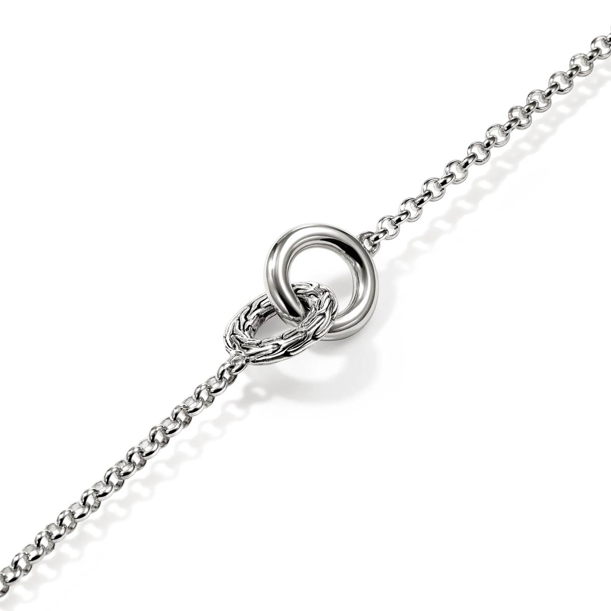 John Hardy Essentials Interlinking Circle Bracelet in Sterling Silver