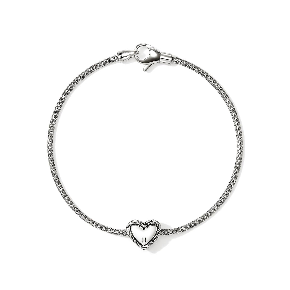 John Hardy Essentials Heart Bracelet in Sterling Silver and 14kt Yellow Gold