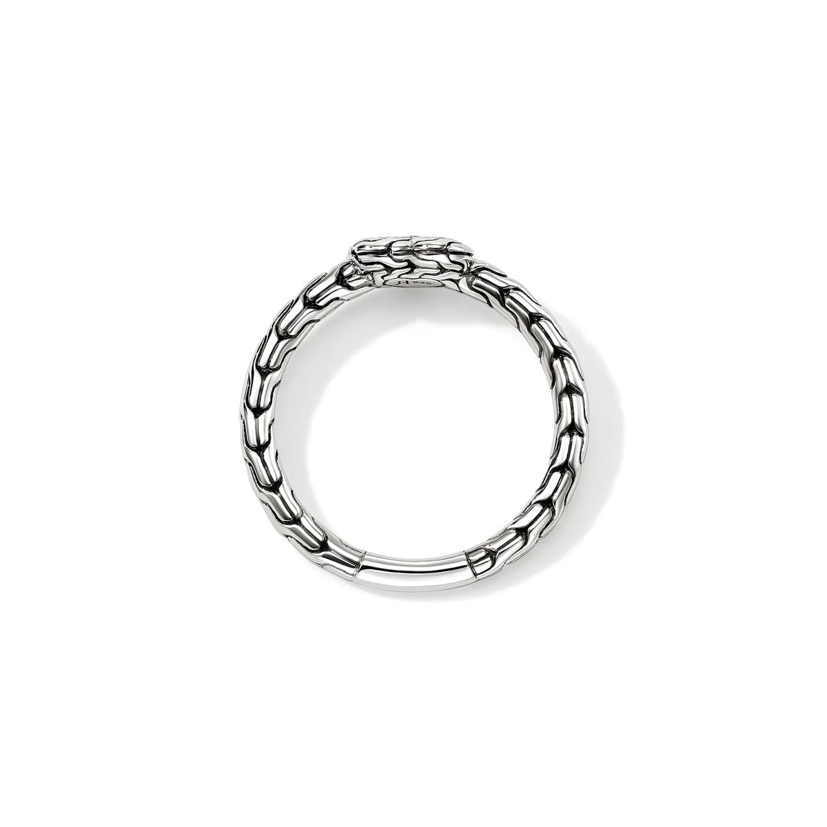 John Hardy Essential Diamond Heart Ring in Sterling Silver (1/20ct tw)