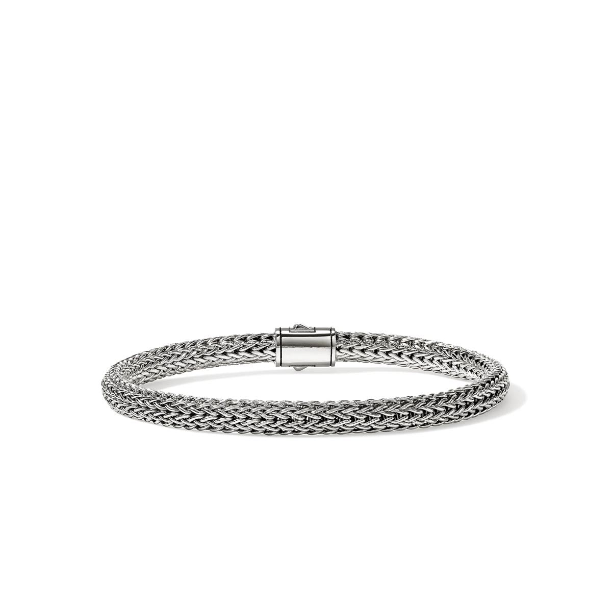 John Hardy Icon Bracelet in Sterling Silver with Black Sapphire (5mm)