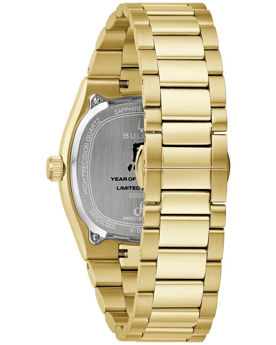 Bulova Limited Edition Year of the Horse Super Seville Watch with Red and Gold Tone Horse Dial and Yellow Stainless Steel Bracelet (37.5mm and quartz movement)