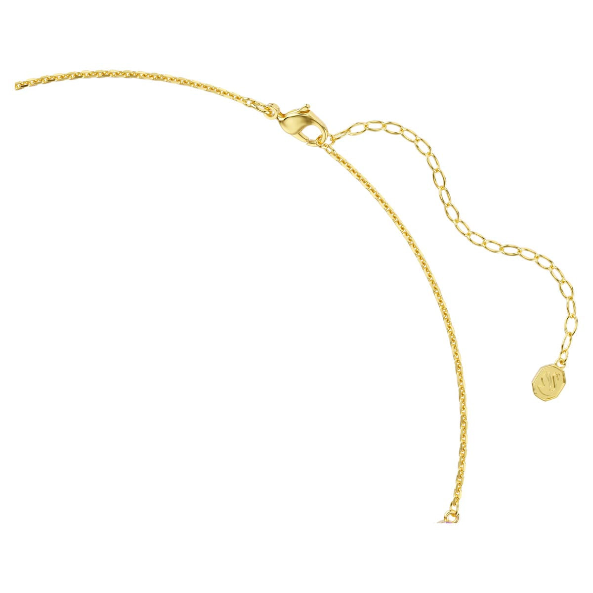 Swarovski Gema Multi Stone Necklace in Yellow Tone Plate
