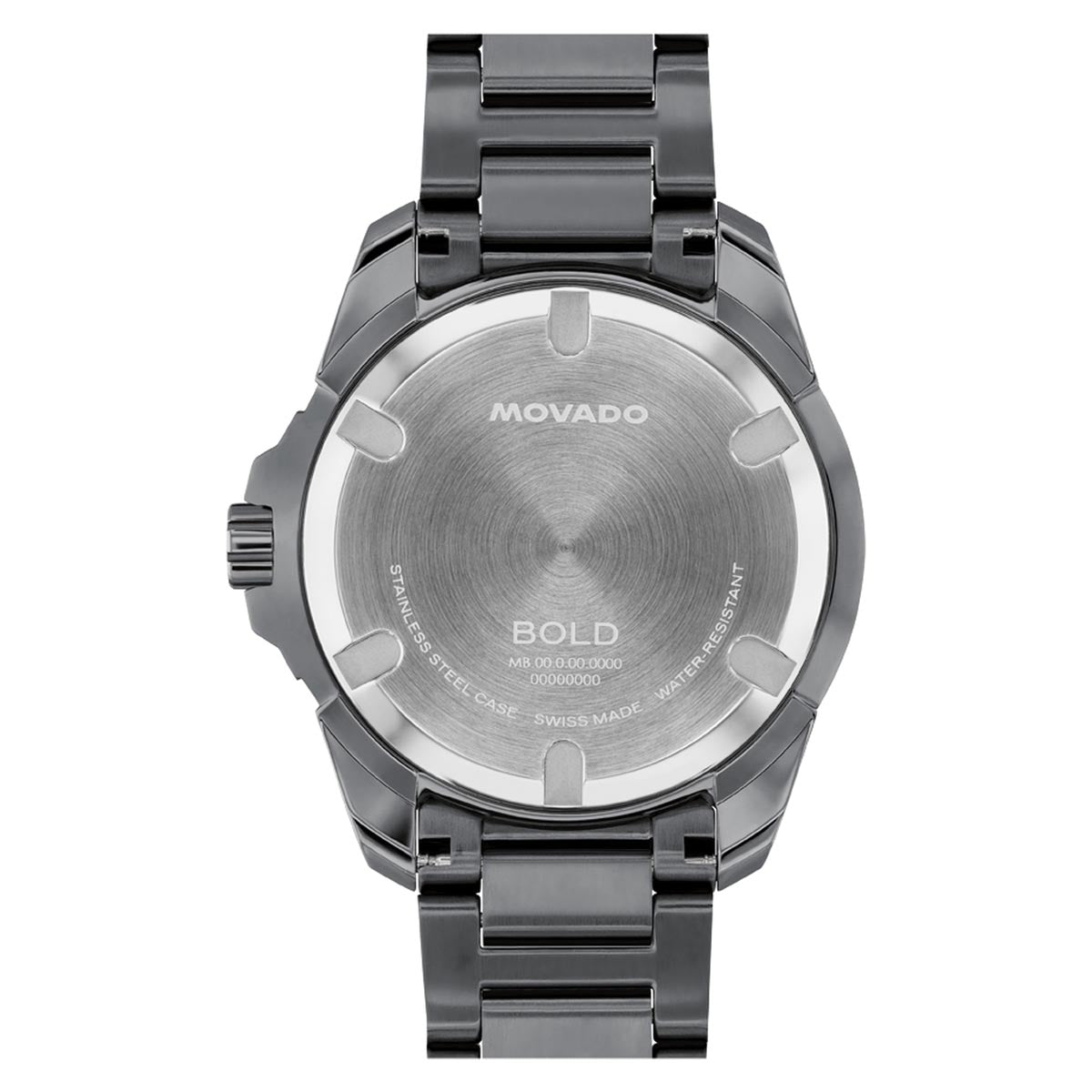 Movado Bold Verso S Watch with Gray Stainless Steel Dial and Grey Stainless Steel Bracelet (42mm and quartz movement)