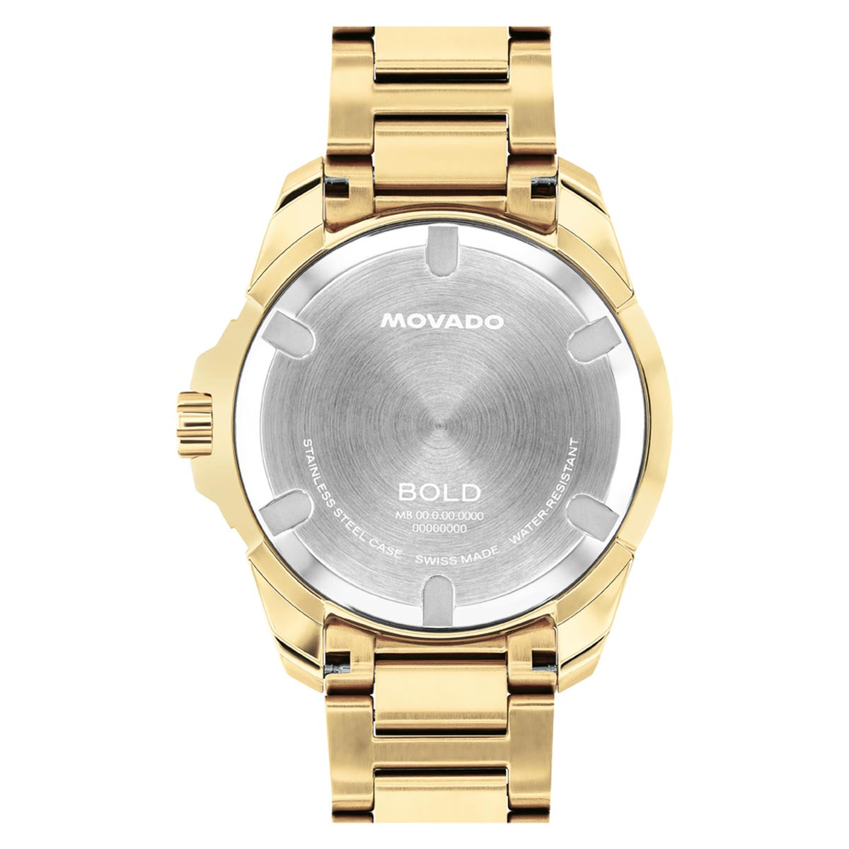 Movado Bold Verso S Watch with Gold Tone Dial and Gold Tone Stainless Steel Bracelet (42mm and quartz movement)