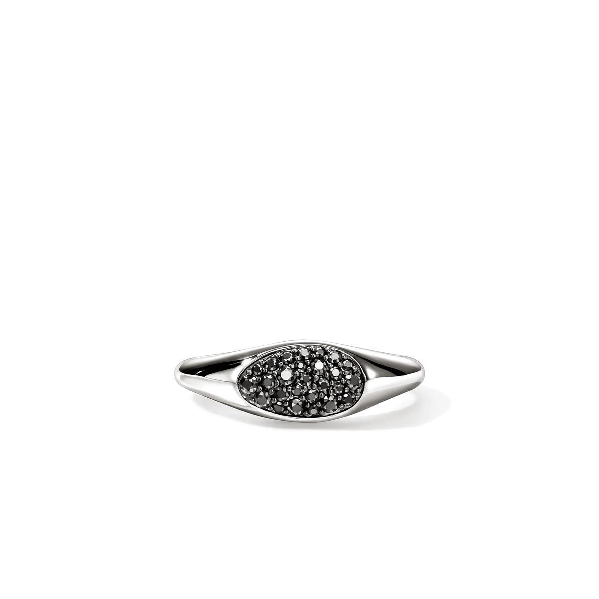 John Hardy Surf Black Sapphire Pebble Ring in Sterling Silver
