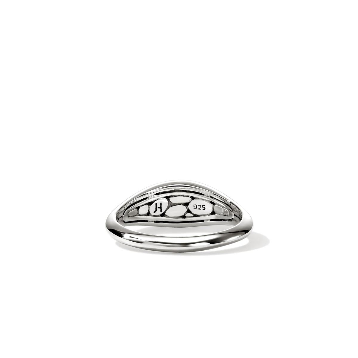 John Hardy Surf Black Sapphire Pebble Ring in Sterling Silver