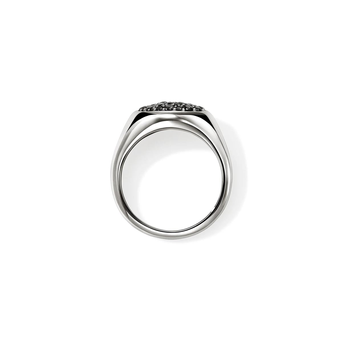 John Hardy Surf Black Sapphire Pebble Ring in Sterling Silver