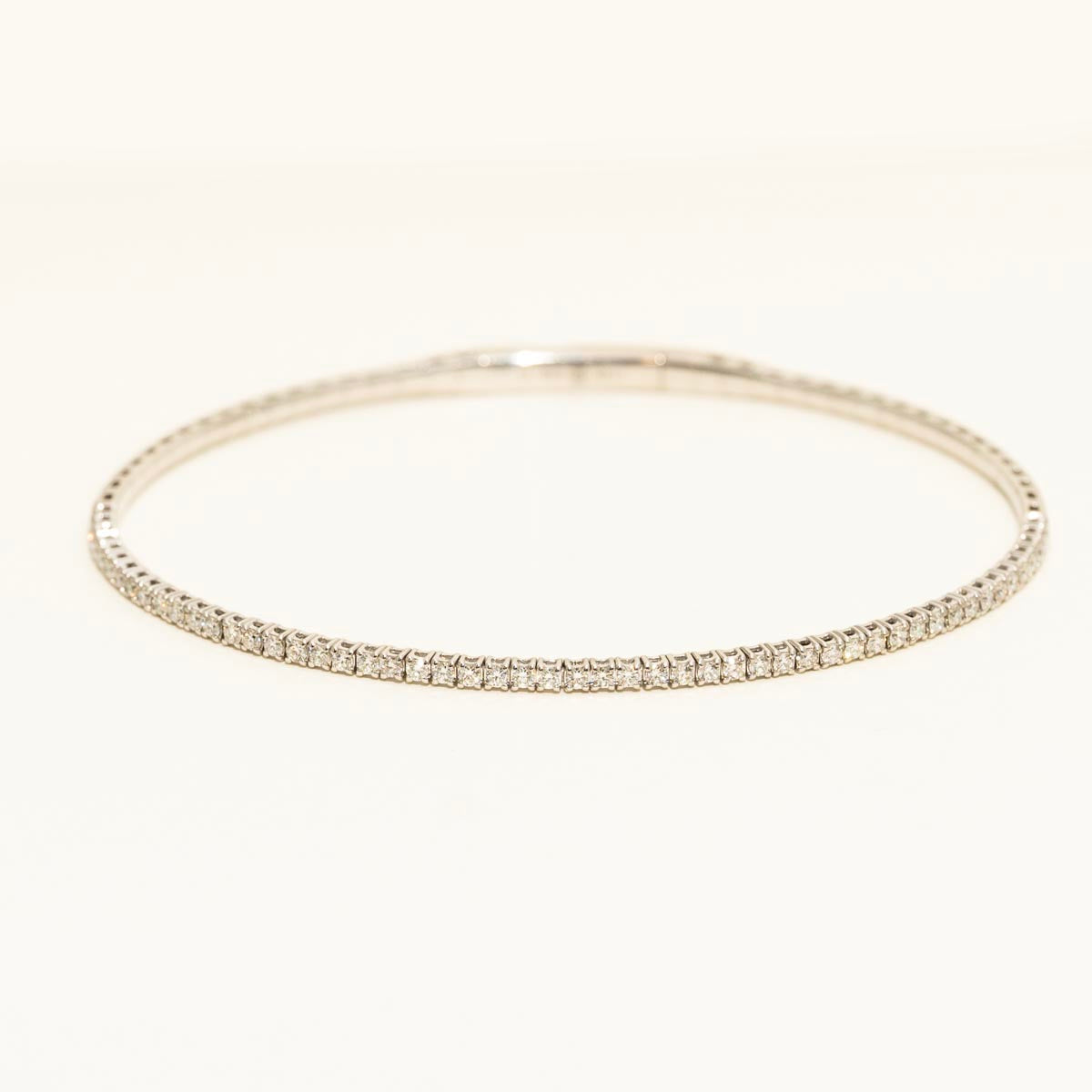 Diamond Flexible Bangle Bracelet in 14kt White Gold (3/4ct tw)