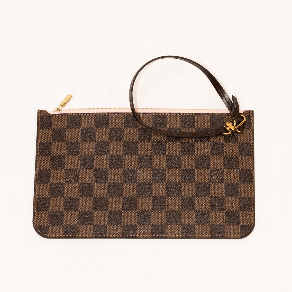 Pre Owned Louis Vuitton Damier Canvas Neverfull Pouch