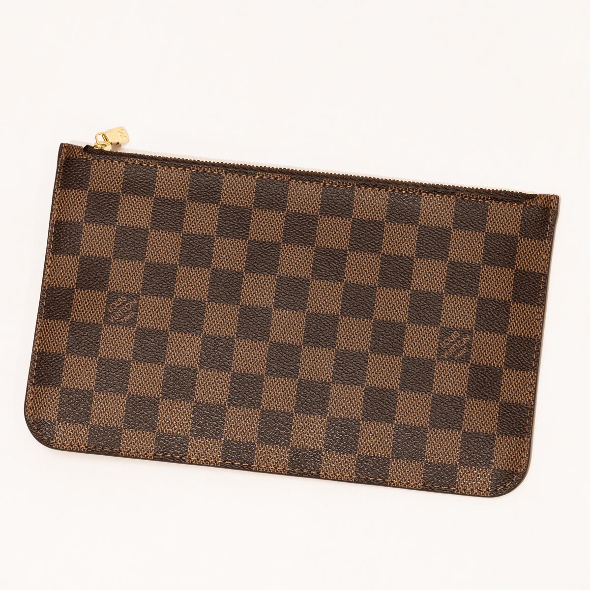 Pre Owned Louis Vuitton Damier Canvas Neverfull Pouch