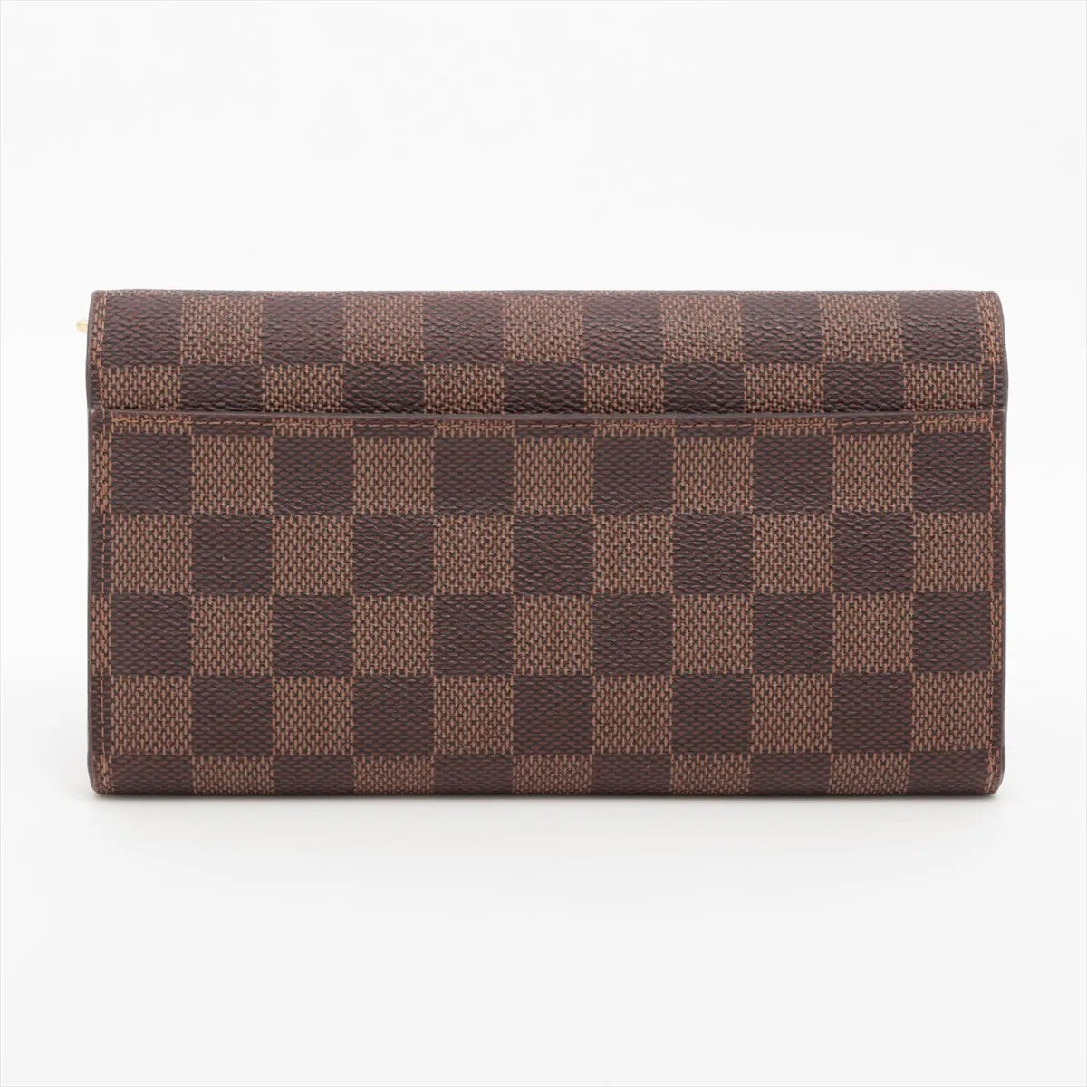 Pre Owned Louis Vuitton Damier Rose Ballerine Canvas Sarah Wallet