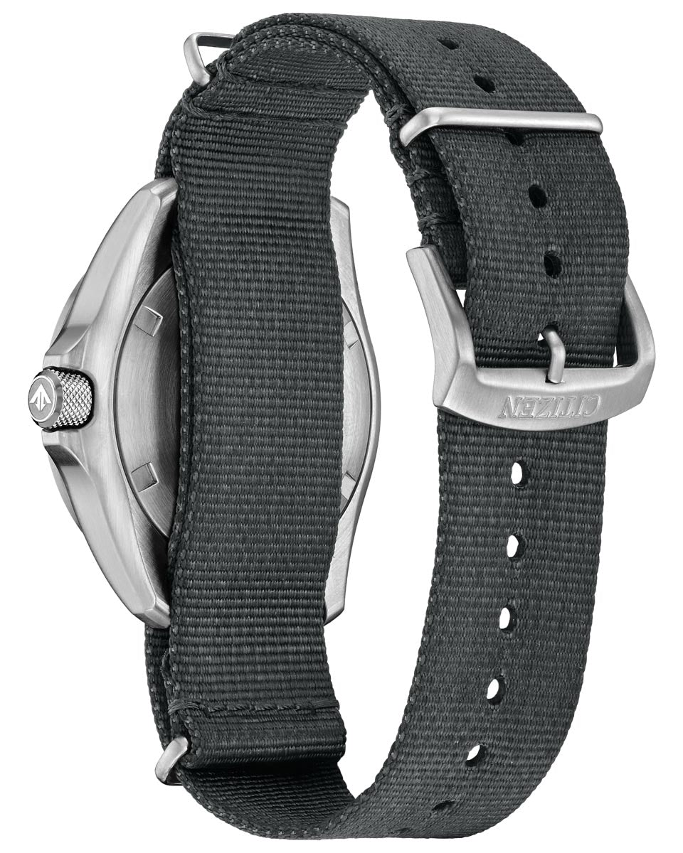 Citizen Promaster Land Watch with Blue Dial and Grey Nylon Strap (40mm and eco drive movement)
