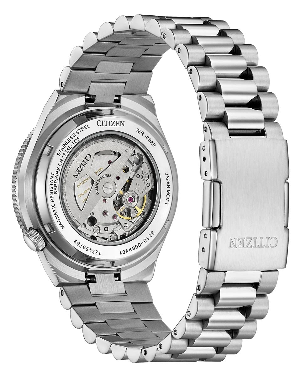 Citizen Tsuyosa Shore Watch with Blue Dial and Stainless Steel Bracelet (40mm and automatic movement)