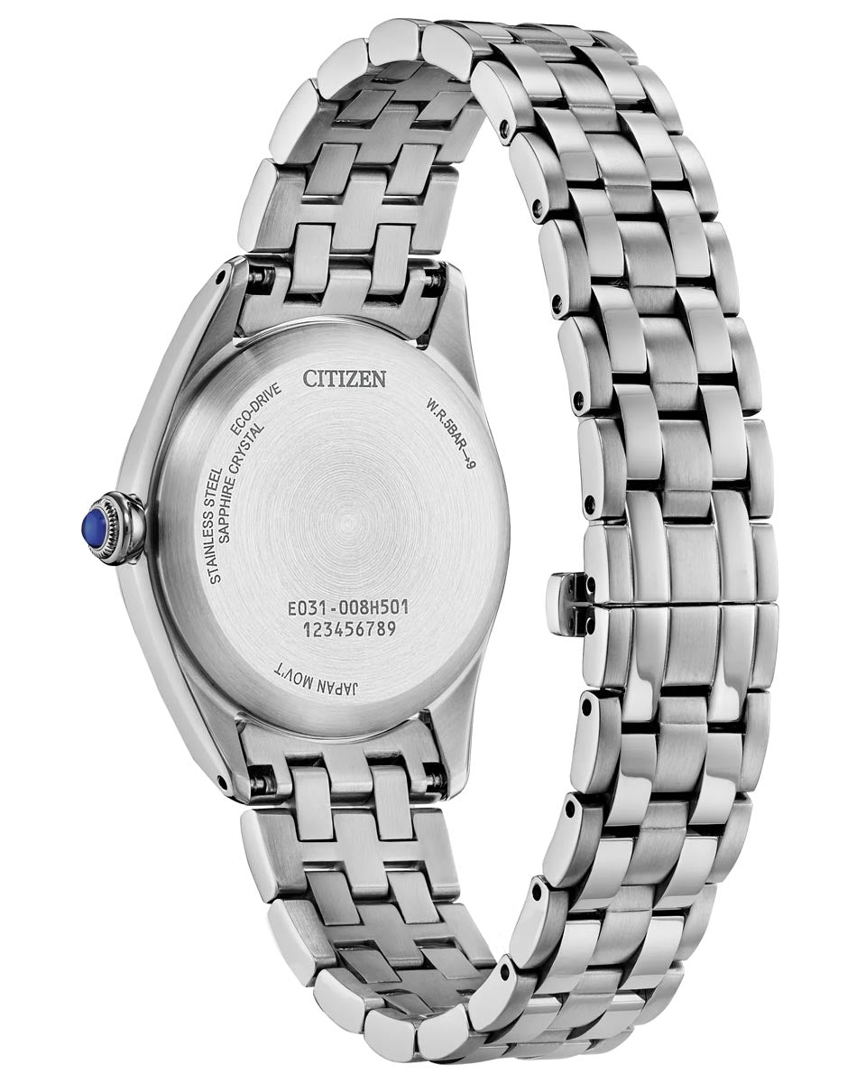 Citizen Classic Watch with Mother of Pearl Dial and Stainless Steel Bracelet (33mm and eco drive movement)