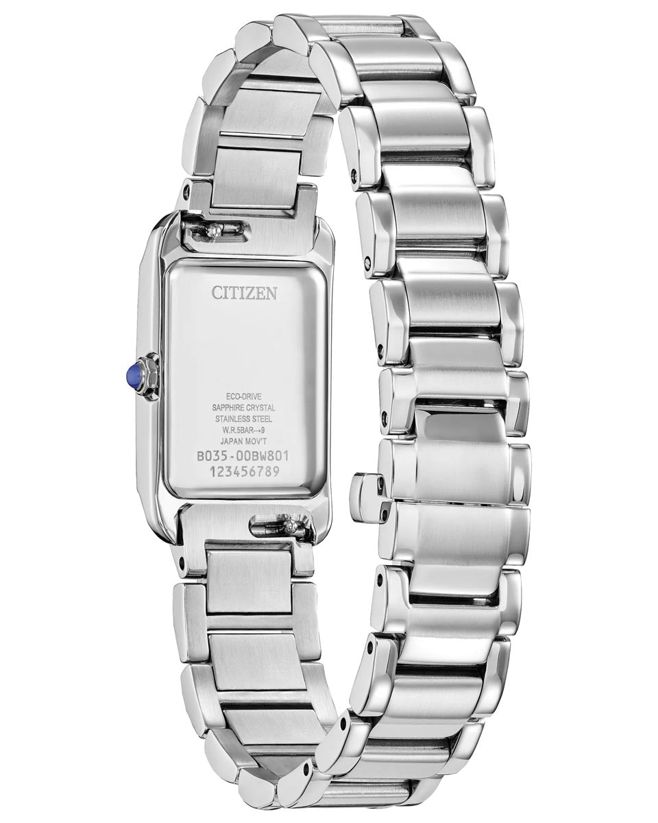 Citizen Bianca Watch with White Dial and Stainless Steel Bracelet