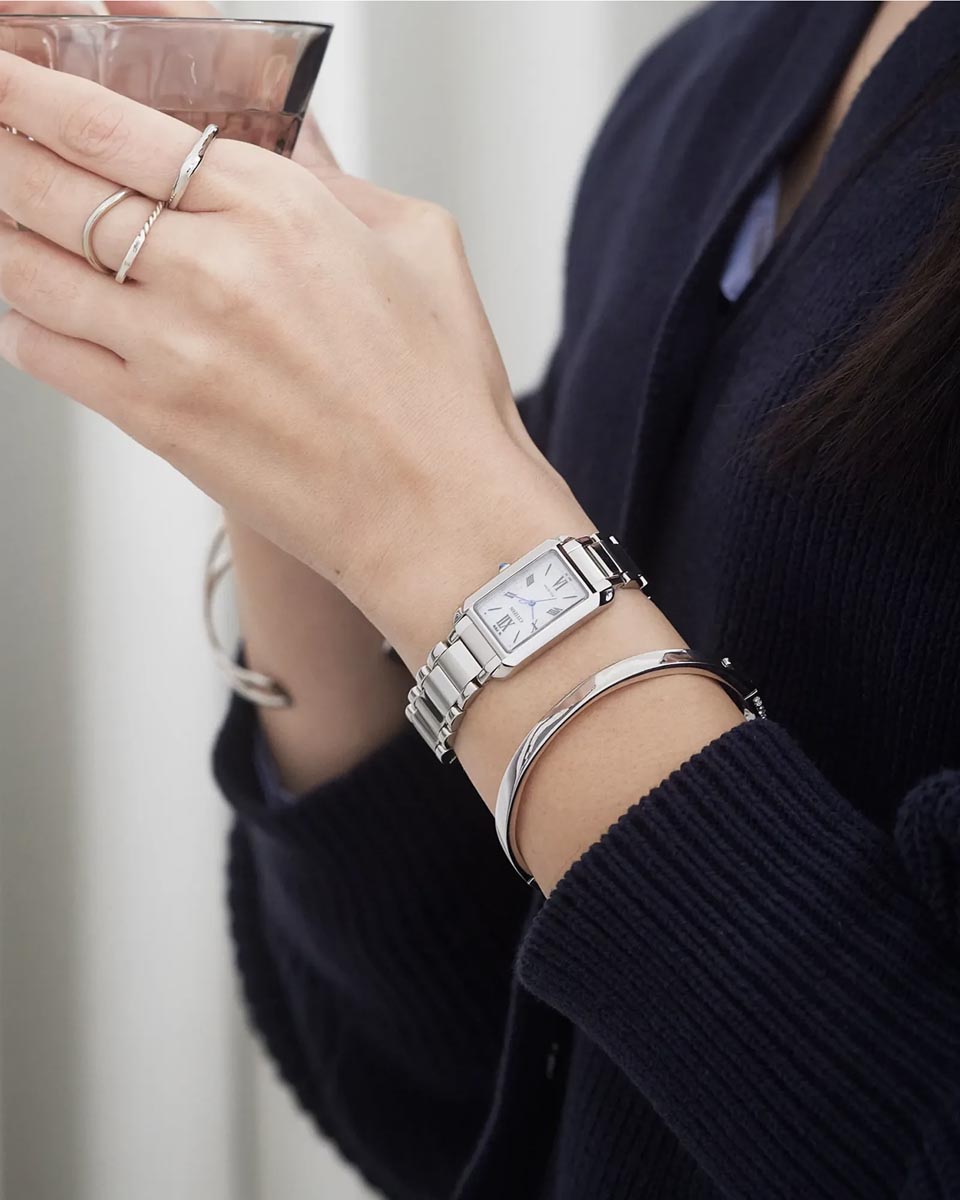Citizen Bianca Watch with White Dial and Stainless Steel Bracelet (20x32mm and eco drive movement)