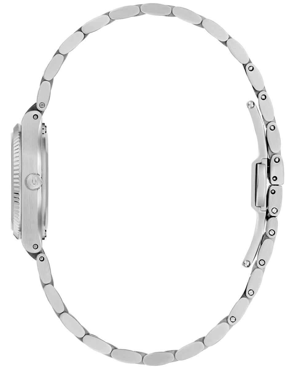 Bulova Super Seville Mini with Red Dial and Stainless Steel Bracelet (25mm and quartz movement)