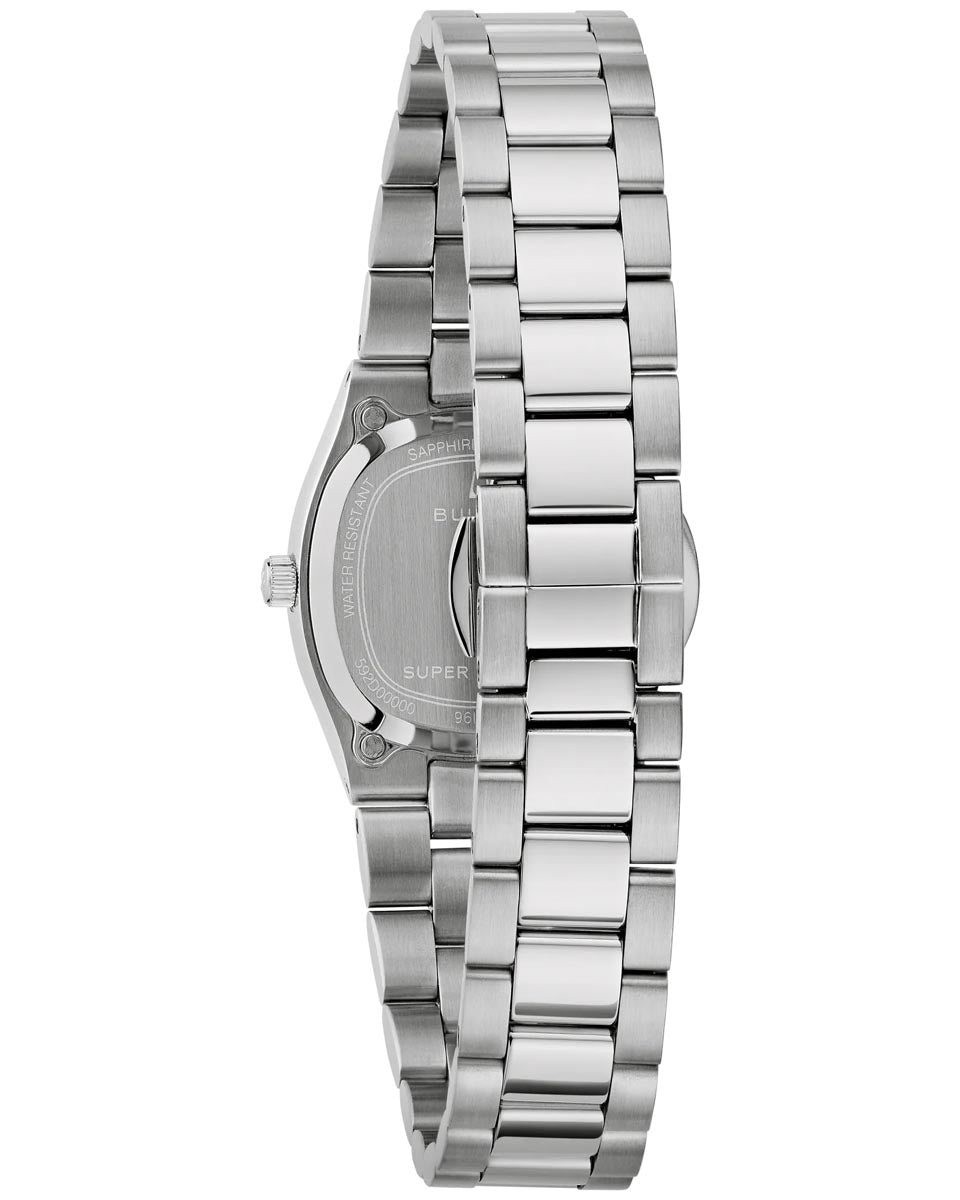 Bulova Super Seville Mini with Red Dial and Stainless Steel Bracelet (25mm and quartz movement)