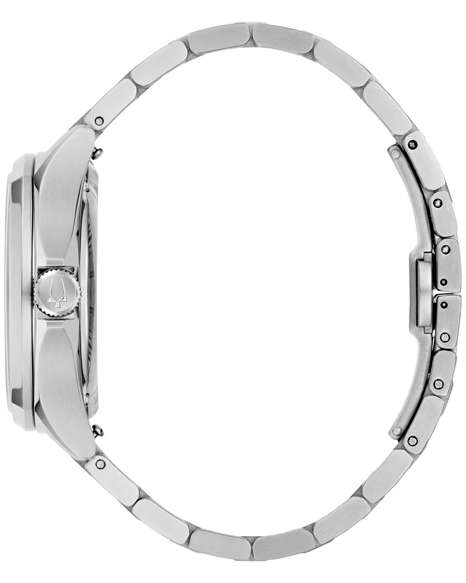 Bulova Tony Bennet Watch with Purple Dial and Stainless Steel Bracelet (39mm and automatic movement)