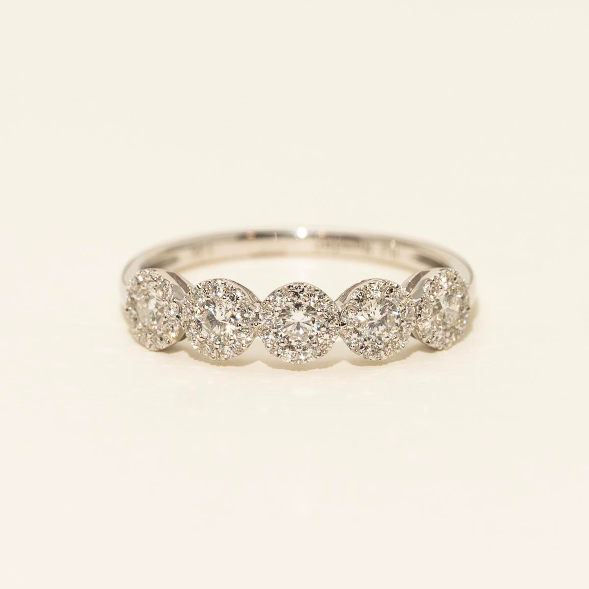 Diamond Halo Band in 14kt White Gold (1/2ct tw)