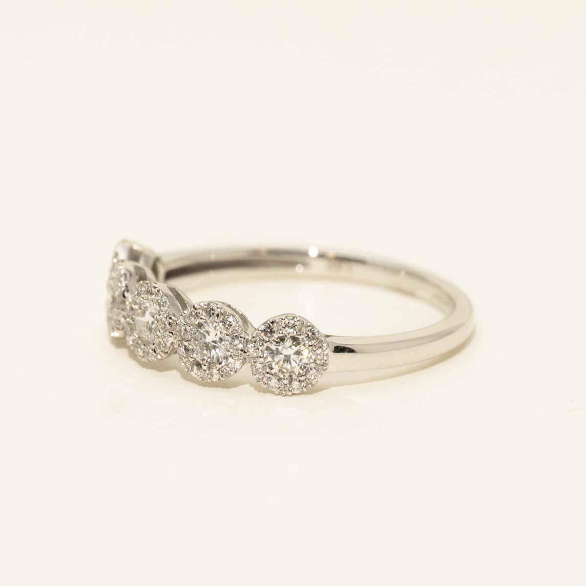 Diamond Halo Band in 14kt White Gold (1/2ct tw)
