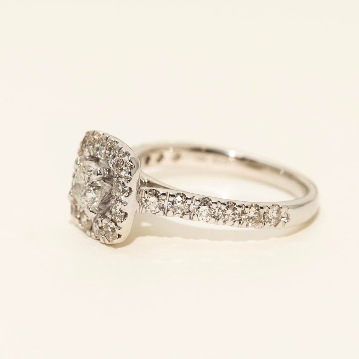 Diamond Halo Bridal Set in 14kt White Gold (2ct tw)