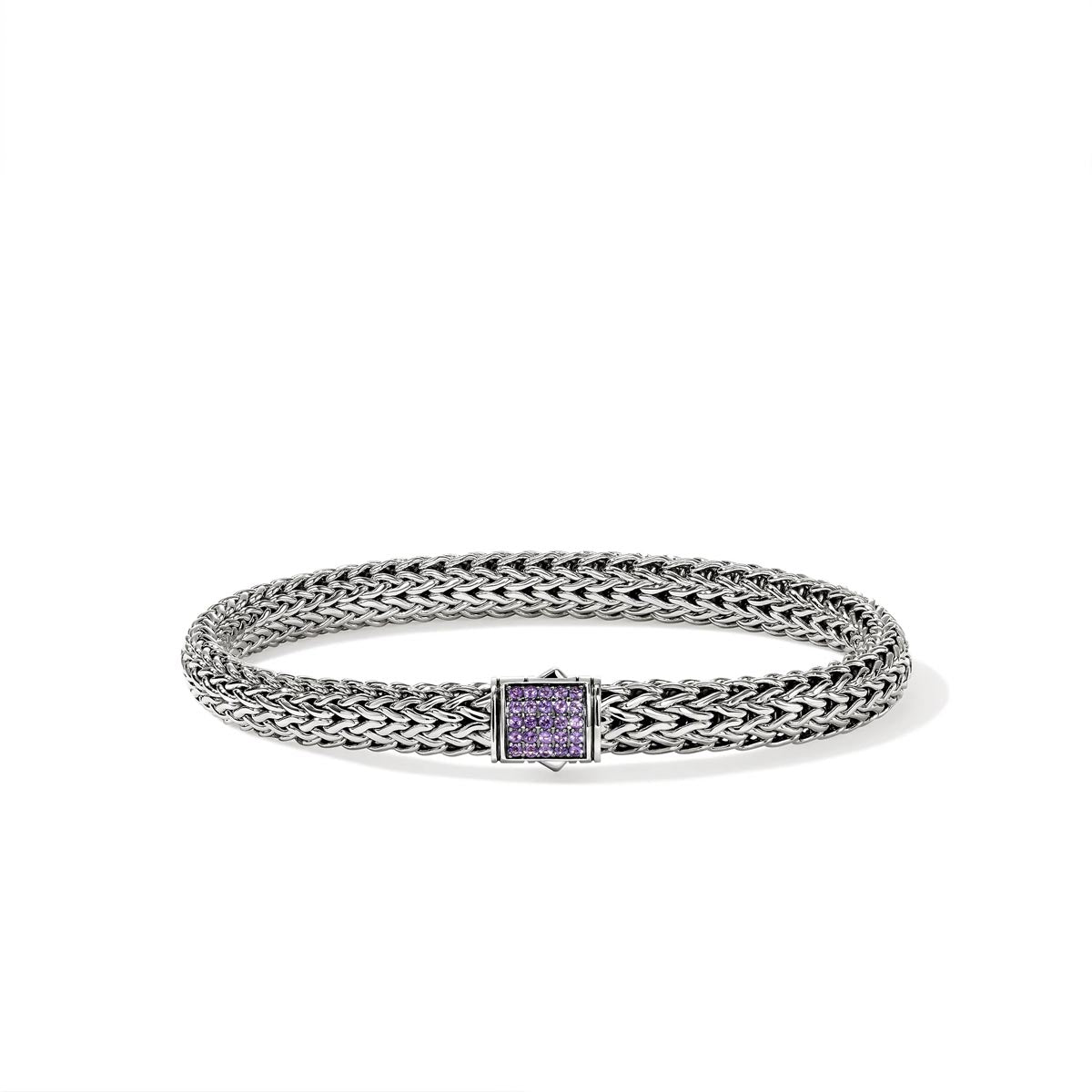 John Hardy Icon Amethyst Bracelet in Sterling Silver