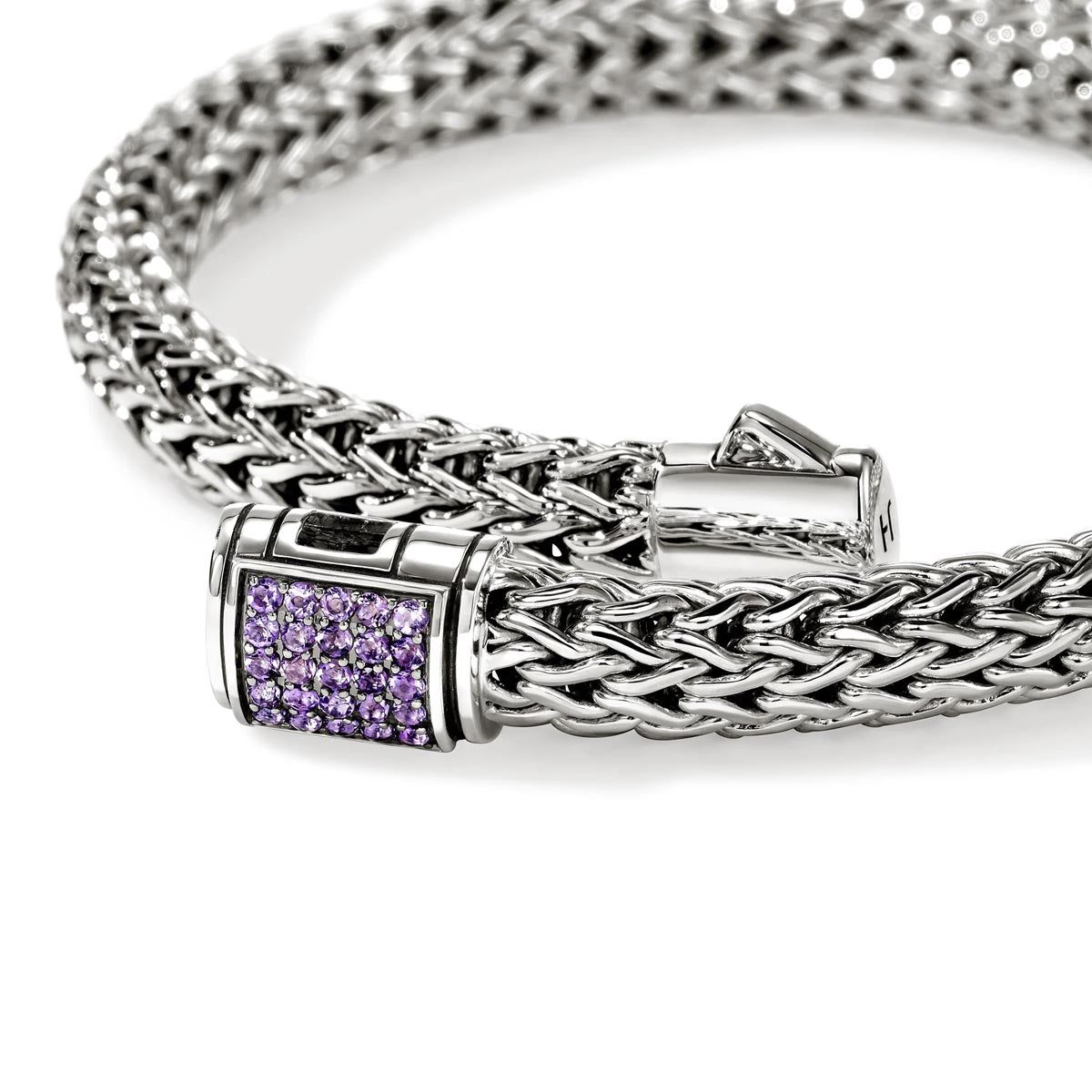 John Hardy Icon Amethyst Bracelet in Sterling Silver
