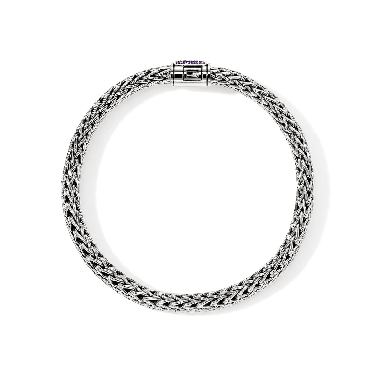 John Hardy Icon Amethyst Bracelet in Sterling Silver