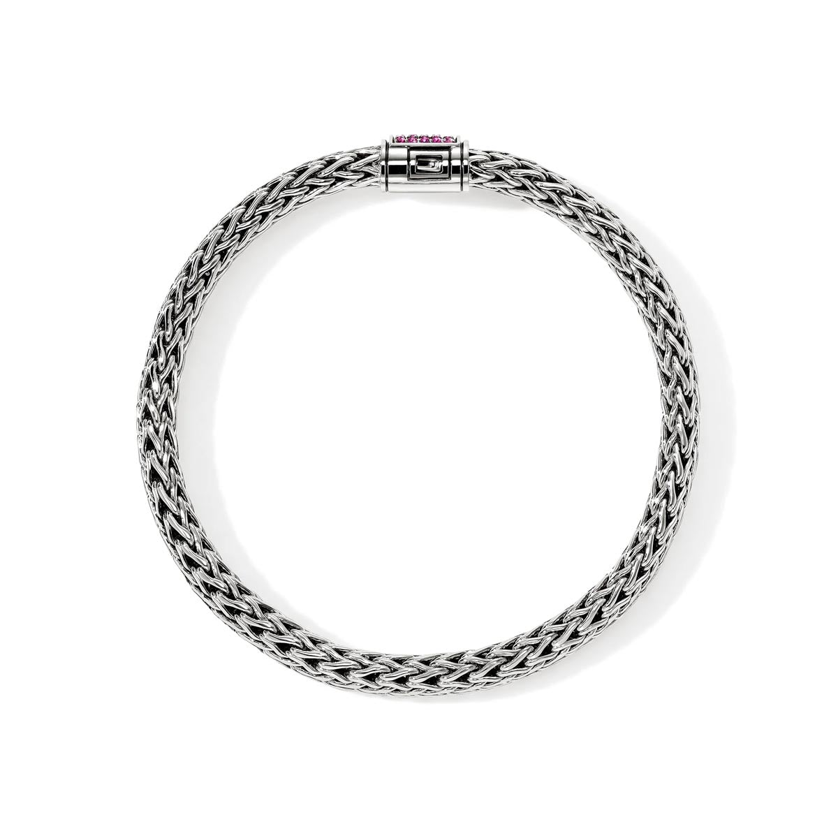 John Hardy Icon Pink Sapphire Bracelet in Sterling Silver