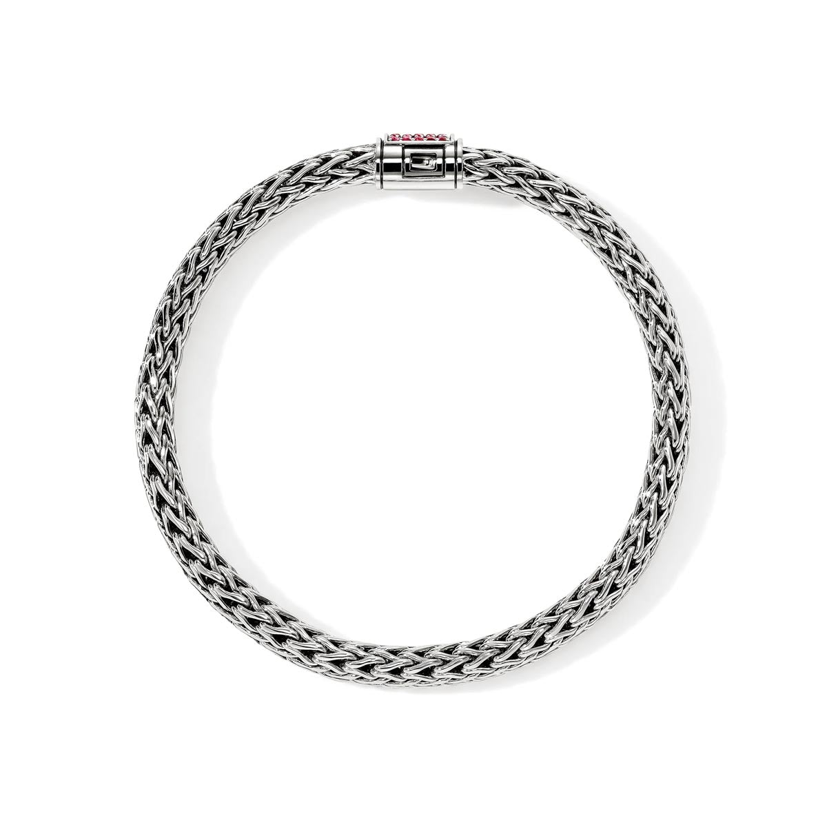 John Hardy Icon Ruby Bracelet in Sterling Silver