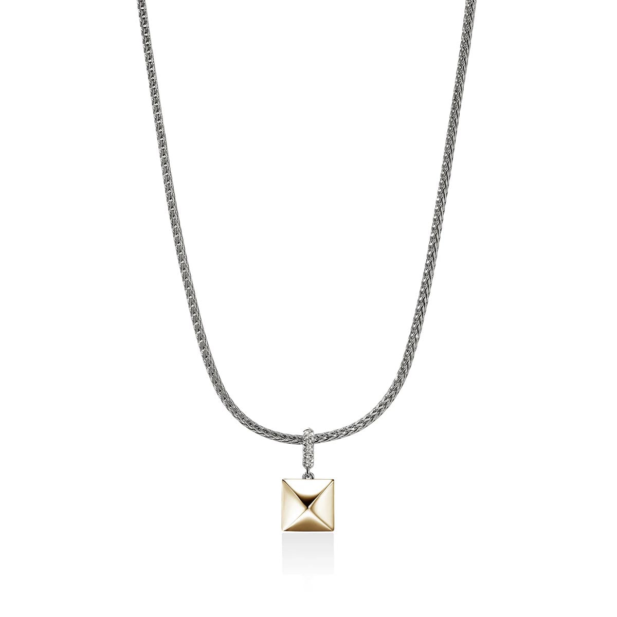 John Hardy Icon Stud Necklace in Sterling Silver and 14kt Yellow Gold