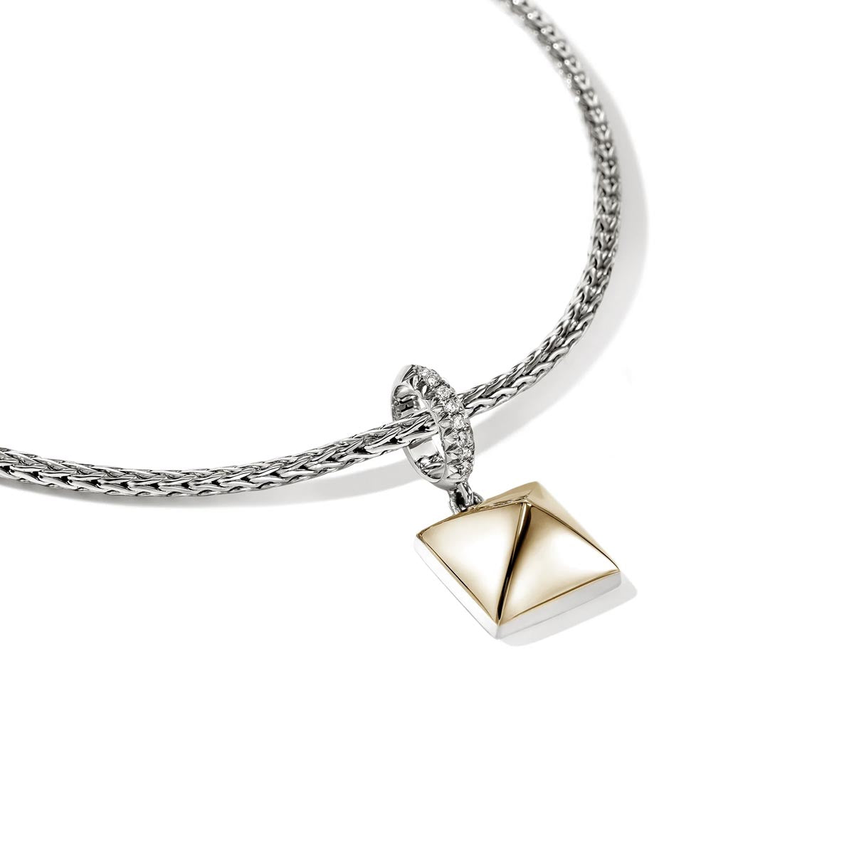 John Hardy Icon Stud Necklace in Sterling Silver and 14kt Yellow Gold