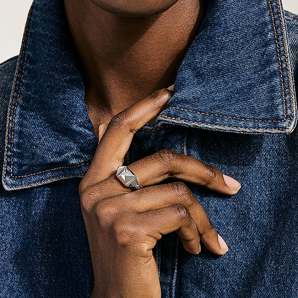 John Hardy Icon Stud Ring in Sterling Silver