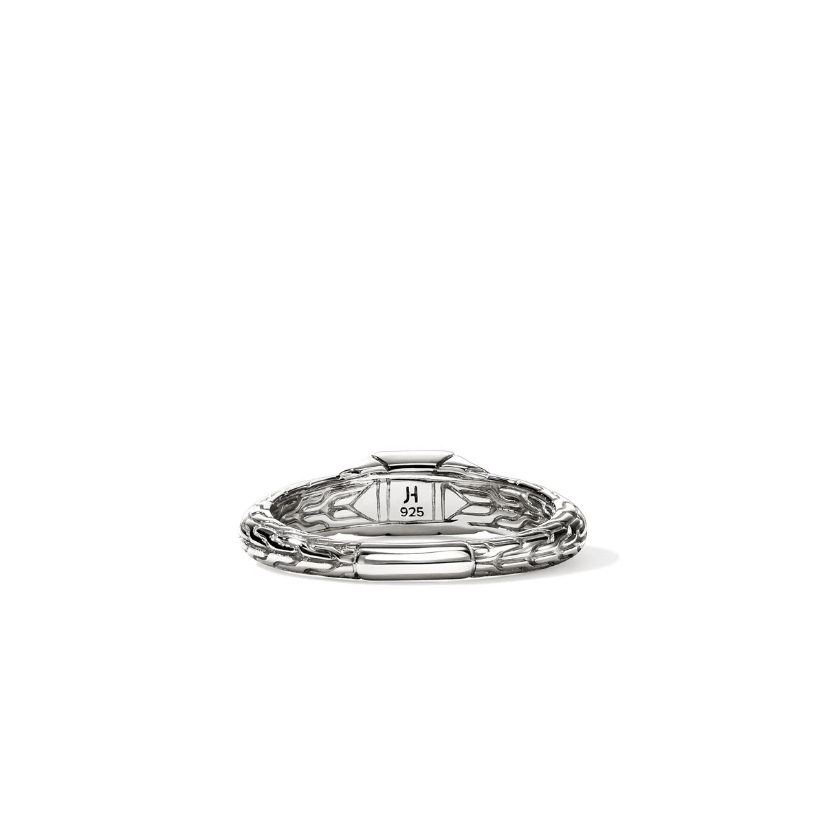 John Hardy Icon Stud Ring in Sterling Silver with Diamonds (1/20ct tw)