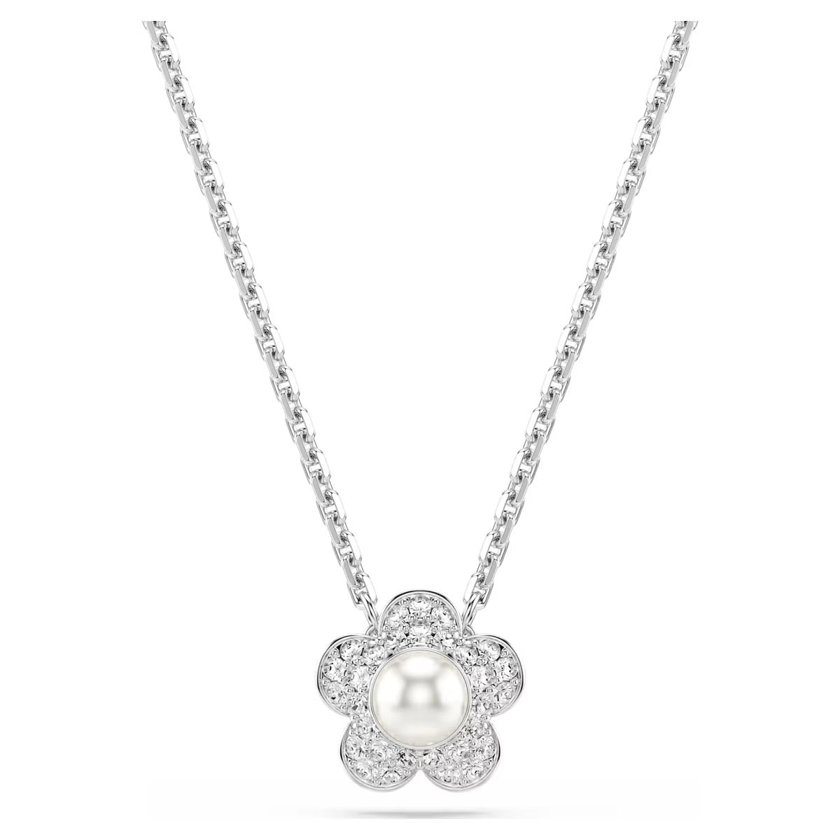 Swarovski Ariana Grande X Crystal Pearl Flower Necklace