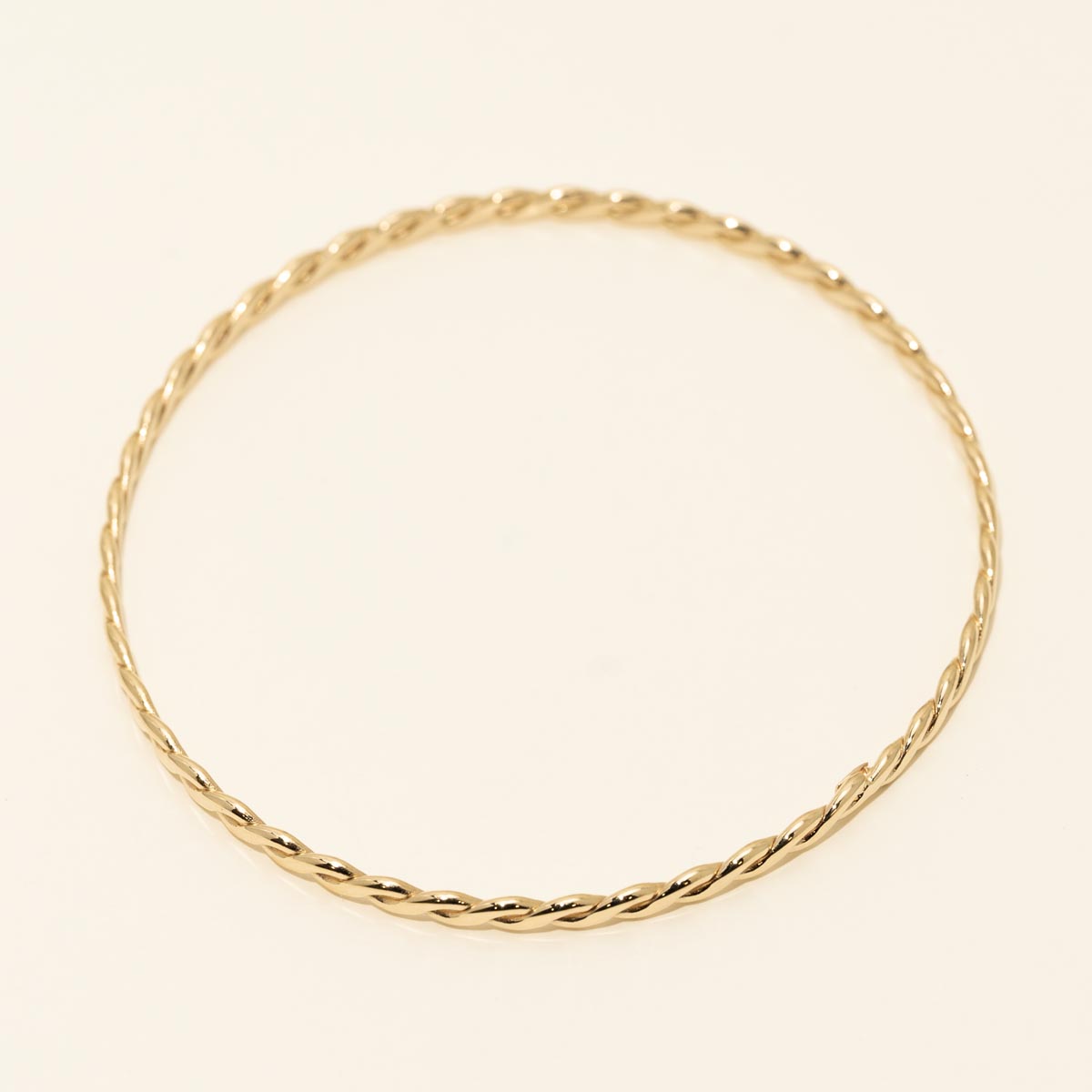 Estate Twist Bangle Bracelet in 14kt Yellow Gold