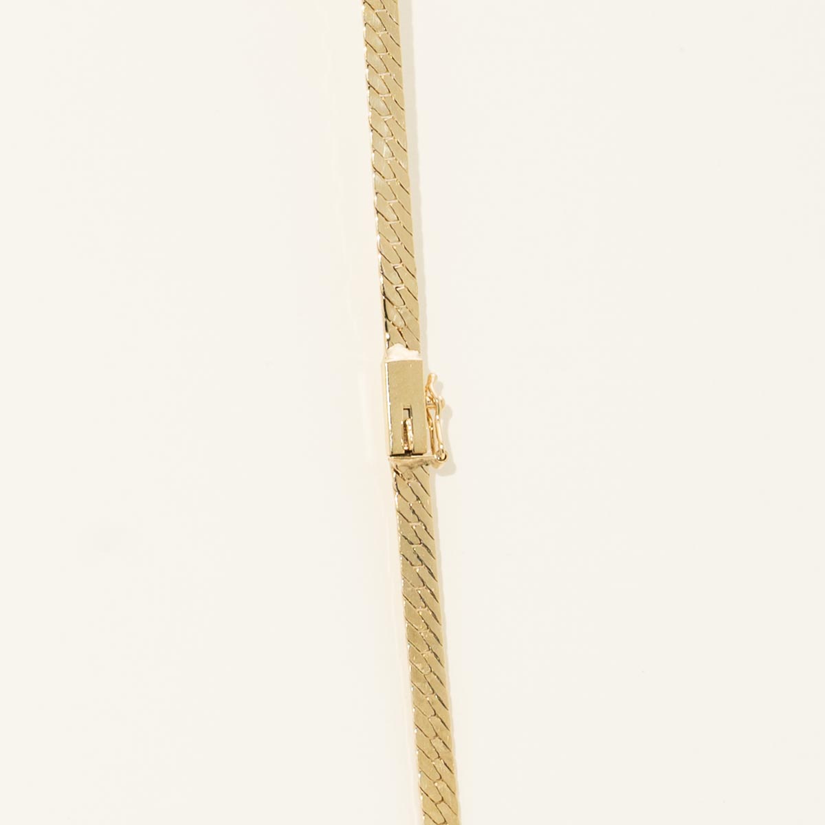 Estate Herringbone Chain in 14kt Yellow Gold (28 inches and 3.3mm wide)