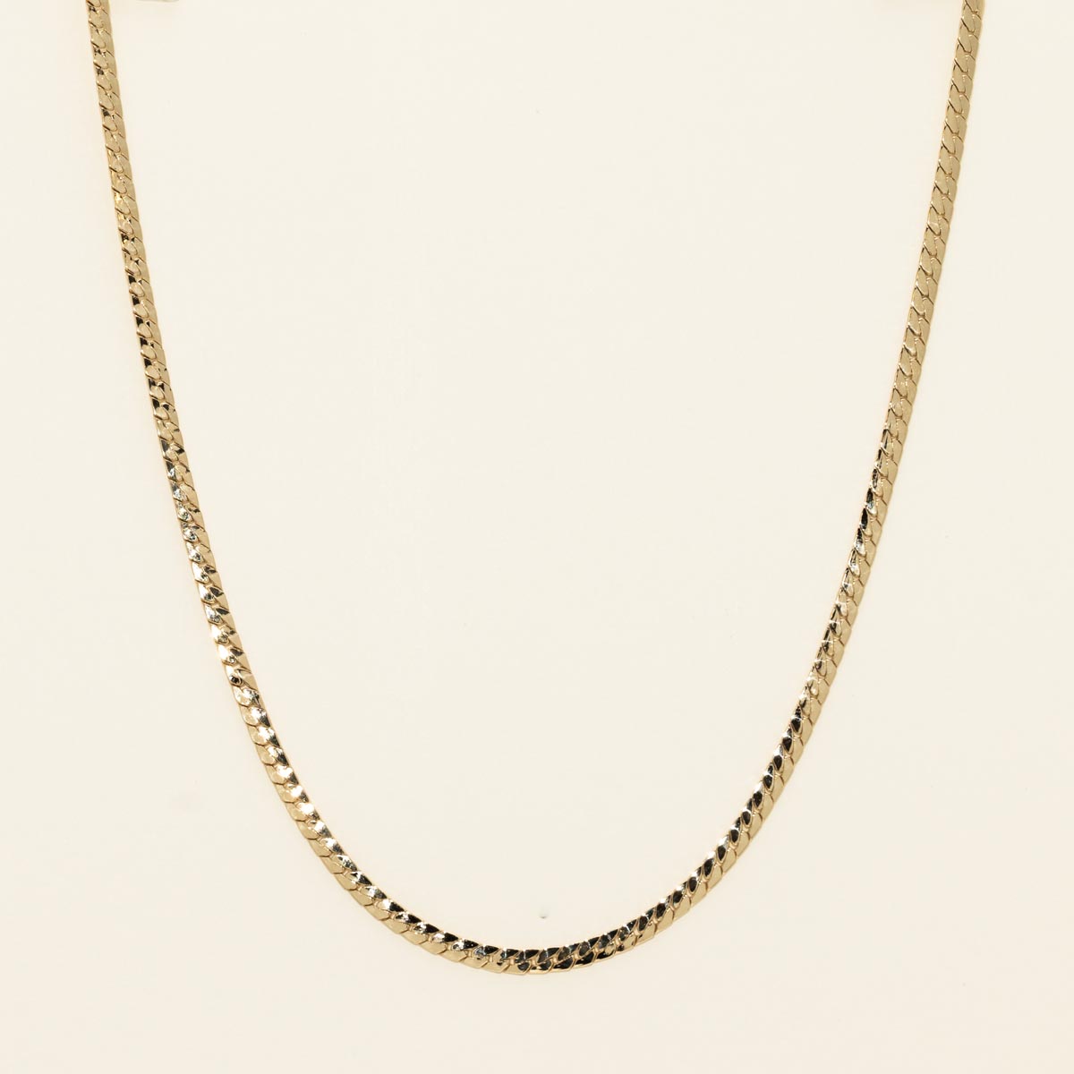 Flat Chain in 14kt Yellow Gold (15.5 inches and 2.7mm wide)