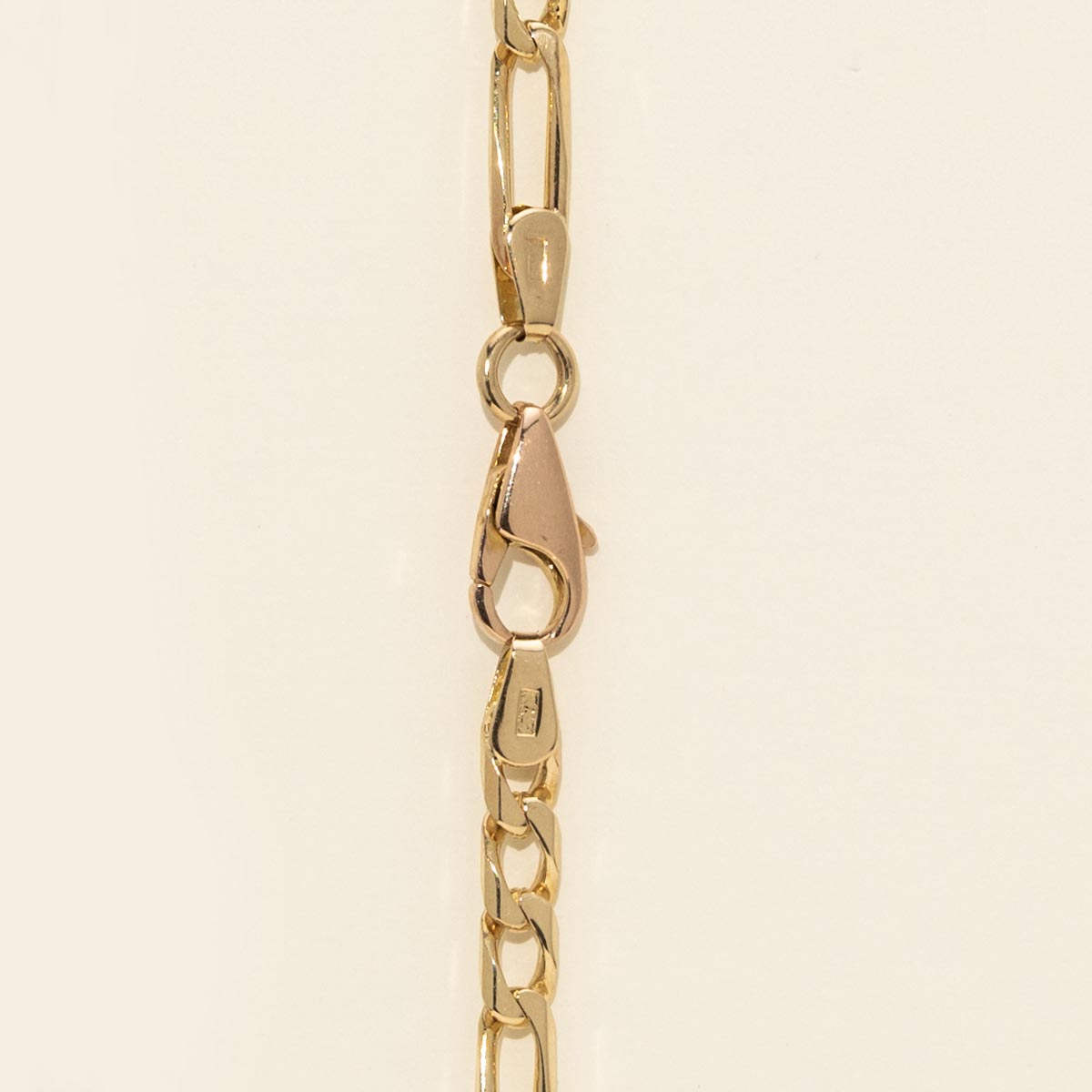 Estate Figaro Chain in 14kt Yellow Gold (22 inches and 3.8mm wide)
