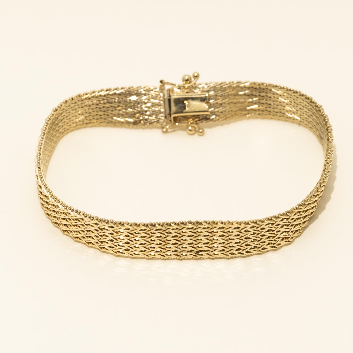 Estate Wheat Bracelet in 14kt Yellow Gold (7.25 inches)